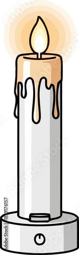 beyond the wick illuminating comfort with effortless, enduring digital warmth, isolated on transparent background