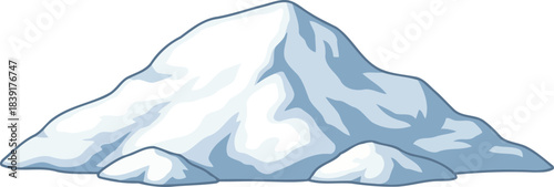 elemental embrace a serene snowdrift, symbolizing natures quiet power, isolated on transparent background