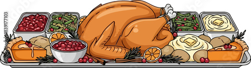 generational gatherings a table laden with love, laughter, and legacy, isolated on transparent background