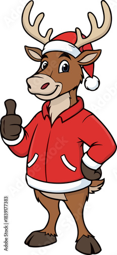 holiday spirit certified a jolly reindeers endorsement for your festive endeavors, isolated on transparent background