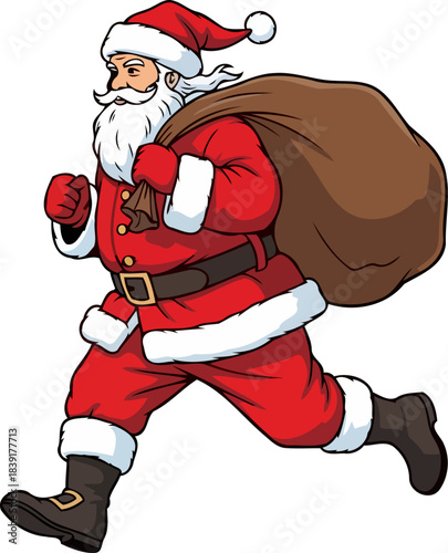 north poles fastest delivering dreams with unwavering holiday spirit, isolated on transparent background