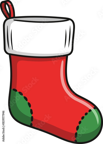 silent promise classic christmas stocking holds the seasons sweetest anticipation, isolated on transparent background