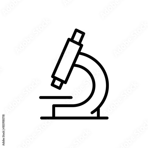 顕微鏡をイメージした医療系アイコン