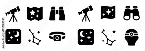 Outdoor Stargazing Icons