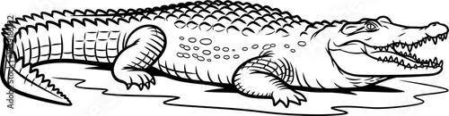 apex predators roar unleashing the primal force of the swamplands, isolated on transparent background