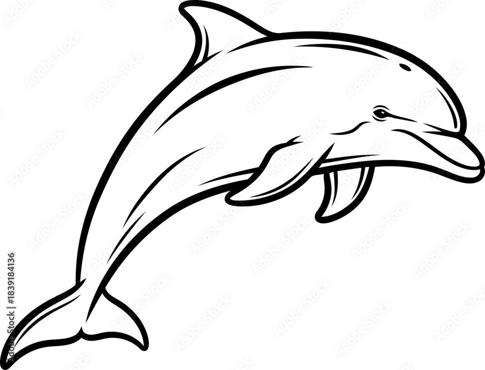 Fototapeta premium free spirits leap a bold graphic symbolizing ocean intelligence and dynamic energy, isolated on transparent background