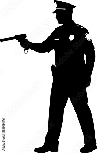 guardian of the lanes calibrating pace for a safer commute ahead, isolated on transparent background