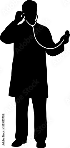 the healing ear a symbol of medical dedication and attentive care, isolated on transparent background