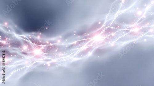 Abstract Digital Sparkle: Capturing a ethereal and mysterious digital art piece, full of vibrant streaks and energy, evoking an impression of advanced technological process. 