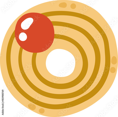 cute winter holiday butter cookies biscuits bakery food vector illustration 