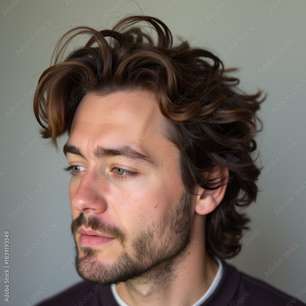 Obraz premium AI generated Highquality image of Caucasian man with thoughtful demeanor and soft lighting