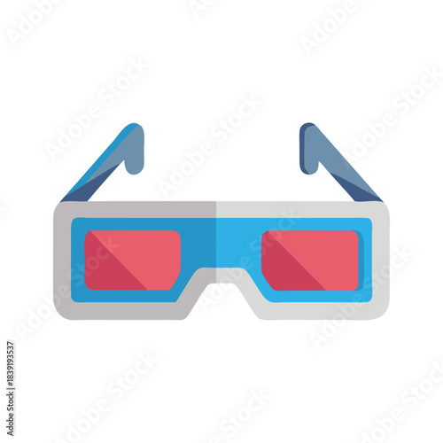 Stylized 3d cinema glasses for movie viewing and immersive entertainment