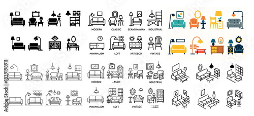 Modern to vintage furniture icons