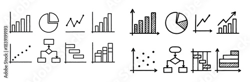 Hand-Drawn Chart Icons