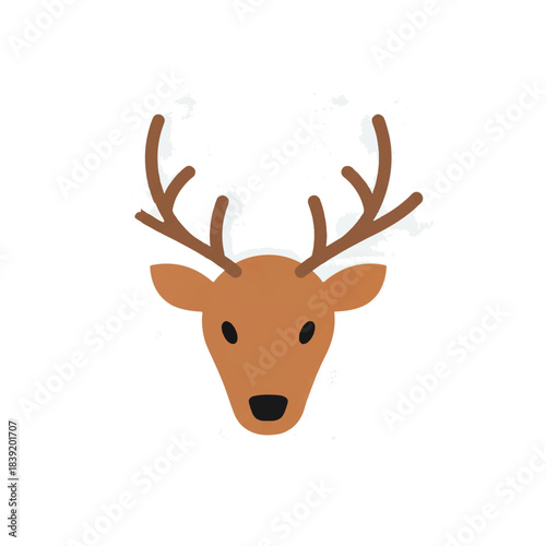 Deer Head Illustration Minimalist