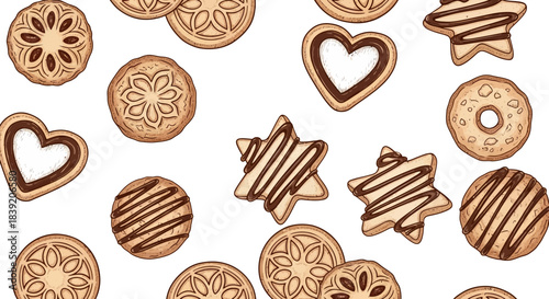 set of gingerbread cookies