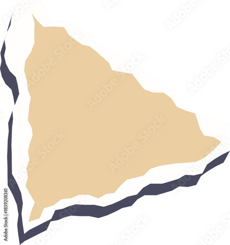 Ripped Paper Triangle