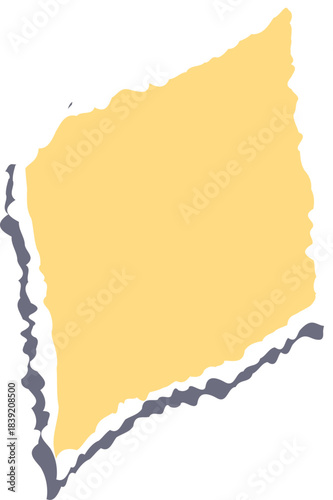 Ripped Paper Rhombus