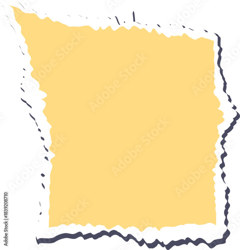 Ripped Paper Rectangle