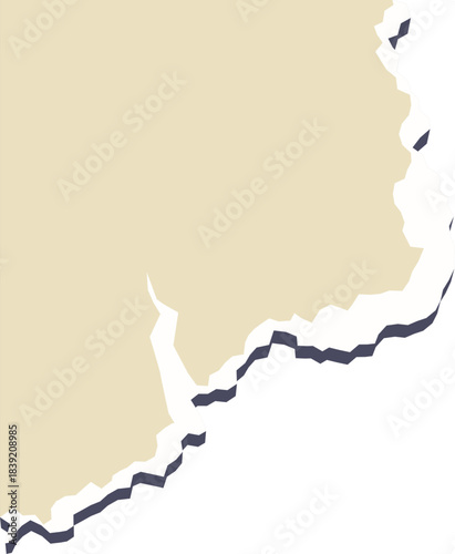 Ripped Corner of Paper