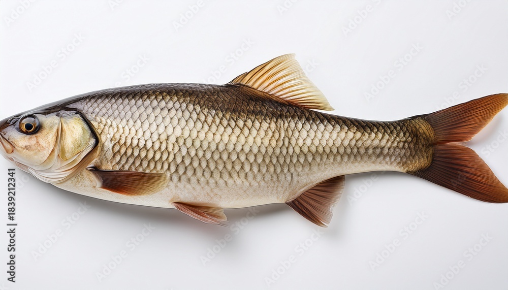 Fototapeta premium Fish On White Background