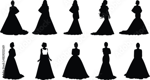 Three black and white stylized faces depicting different emotional expressions