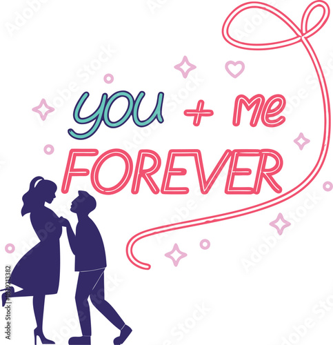 Stunning romantic proposal moment with couple silhouette celebrating everlasting love and commitment forever