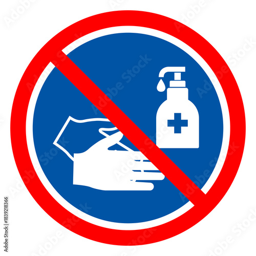 Sanitise Hands Symbol Sign, Vector Illustration, Isolate On White Background Label. EPS10