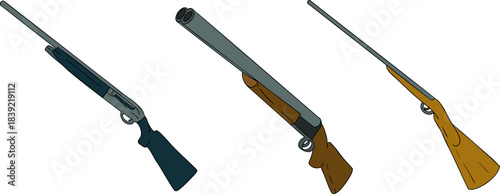 Vector colored elements of traditional horse hunting. For education materials, design 