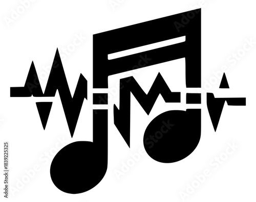 music note heartbeat