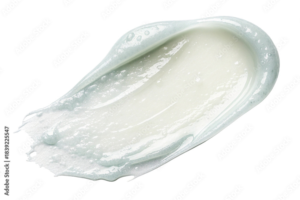 Fototapeta premium Transparent background with light white ink. Liquid texture. Pre-cut.