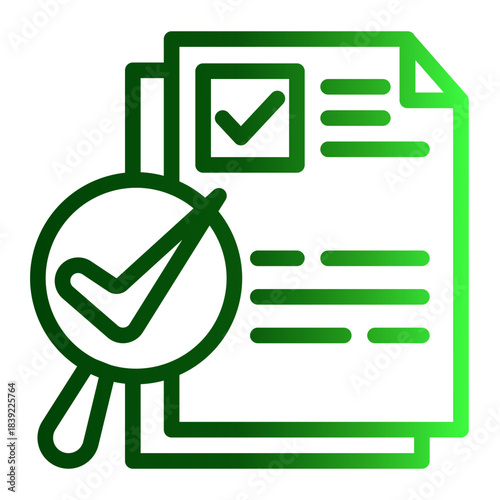 Example Illustration Source Reference Icon from Curriculum Vitae Icon Collection (Outline Gradient style)