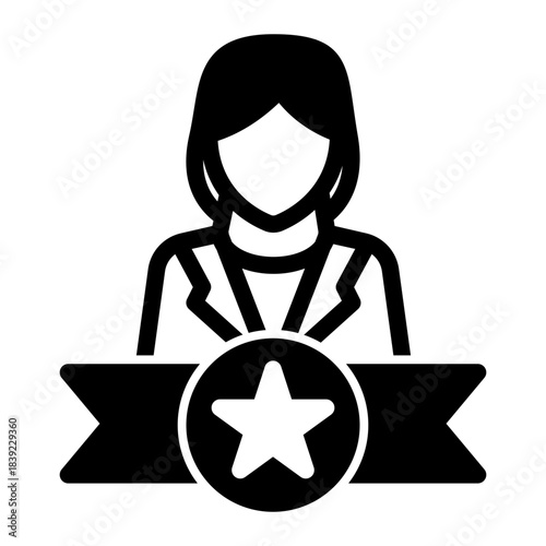 Testimonial Feedback Star Rating Icon from Curriculum Vitae Icon Collection (Mixed style)