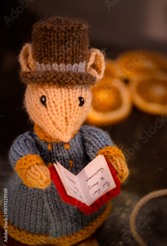Knitted Dickens 'Christmas Carol' Mice