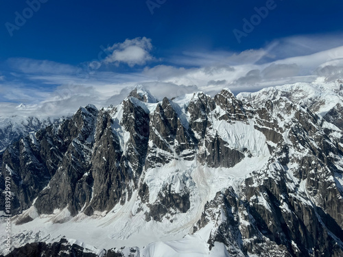 Aerial Views of Mt McKinley Denali