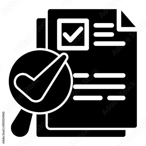 Example Illustration Source Reference Icon from Curriculum Vitae Icon Collection (Glyph style)