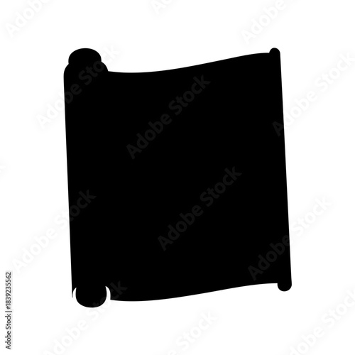 Architectural blueprint rolled up showing design plans schematic technical drawing