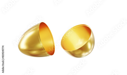 golden fortune egg 3D rendering