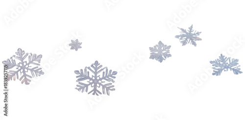 snowflake on white background