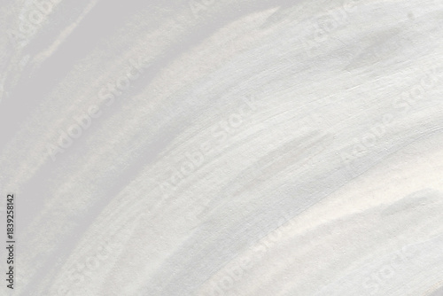 Soft White Grey Brushstroke Background Texture. Cloud Dancer color trend.	