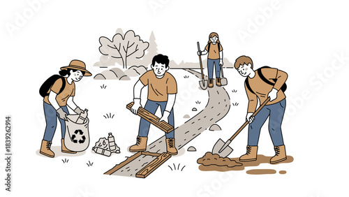 Community Cleanup Initiative Showcasing Volunteer Efforts for Environmental