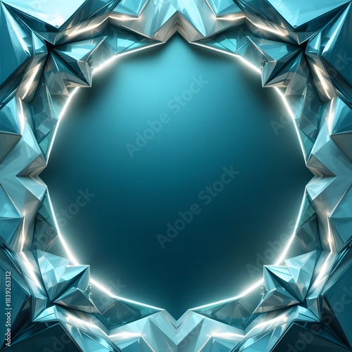 Metallic Star Pattern Frame