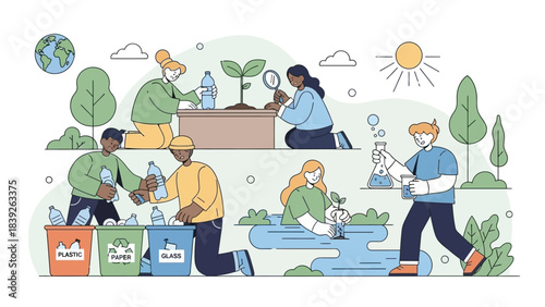 Ecological Conservation Activities and Community Engagement in Natural Settings