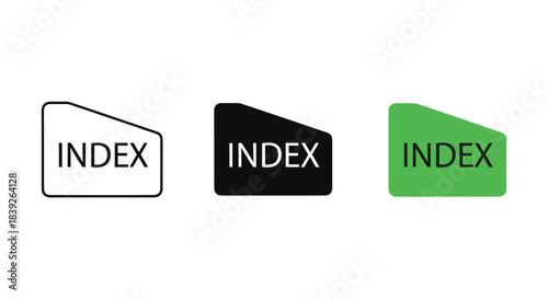 Index label icons in different colors