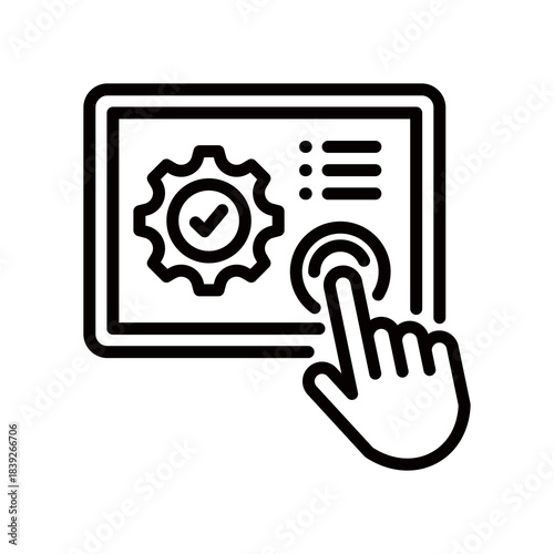 Self Service line icon