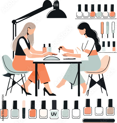 Nail Salon Manicure Session beauty nails