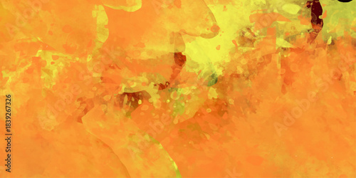 bright Abstract watercolor drawing on a paper image, Multicolored splash watercolor blot. Abstract black, yellow and red fantasy watercolor background abstract fire flame grunge texture background

