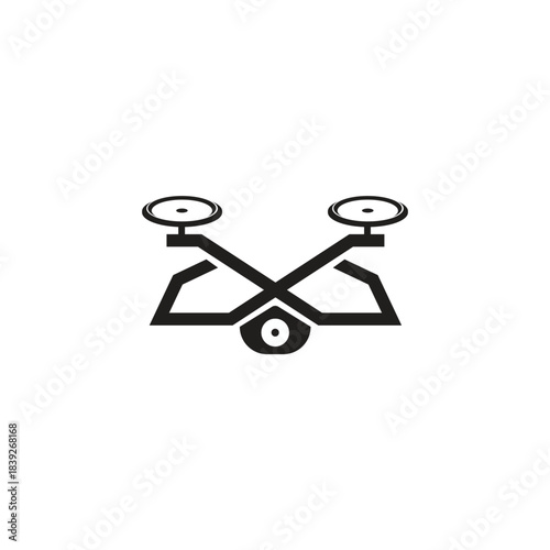Camera drone technology logo design
