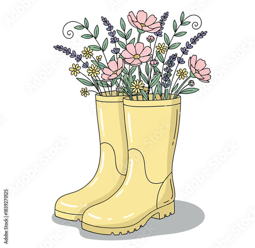 Rain Boots illustration