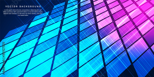Digital technology metaverse neon blue pink background, cyber information, abstract speed connect communication, innovation future meta tech, internet network connection, Ai big data, illustration 3d